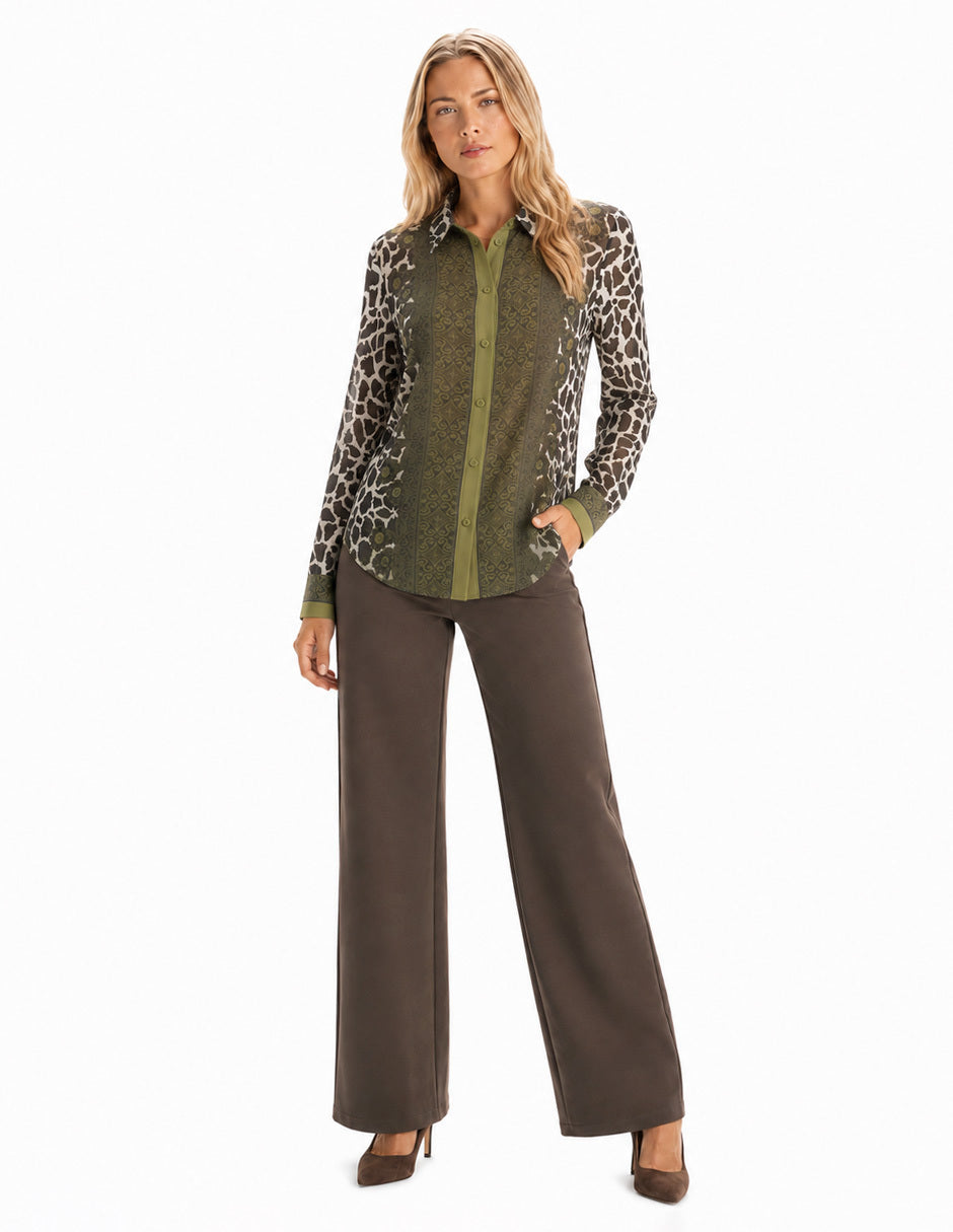 Blusa Camisera Verde Rosaura