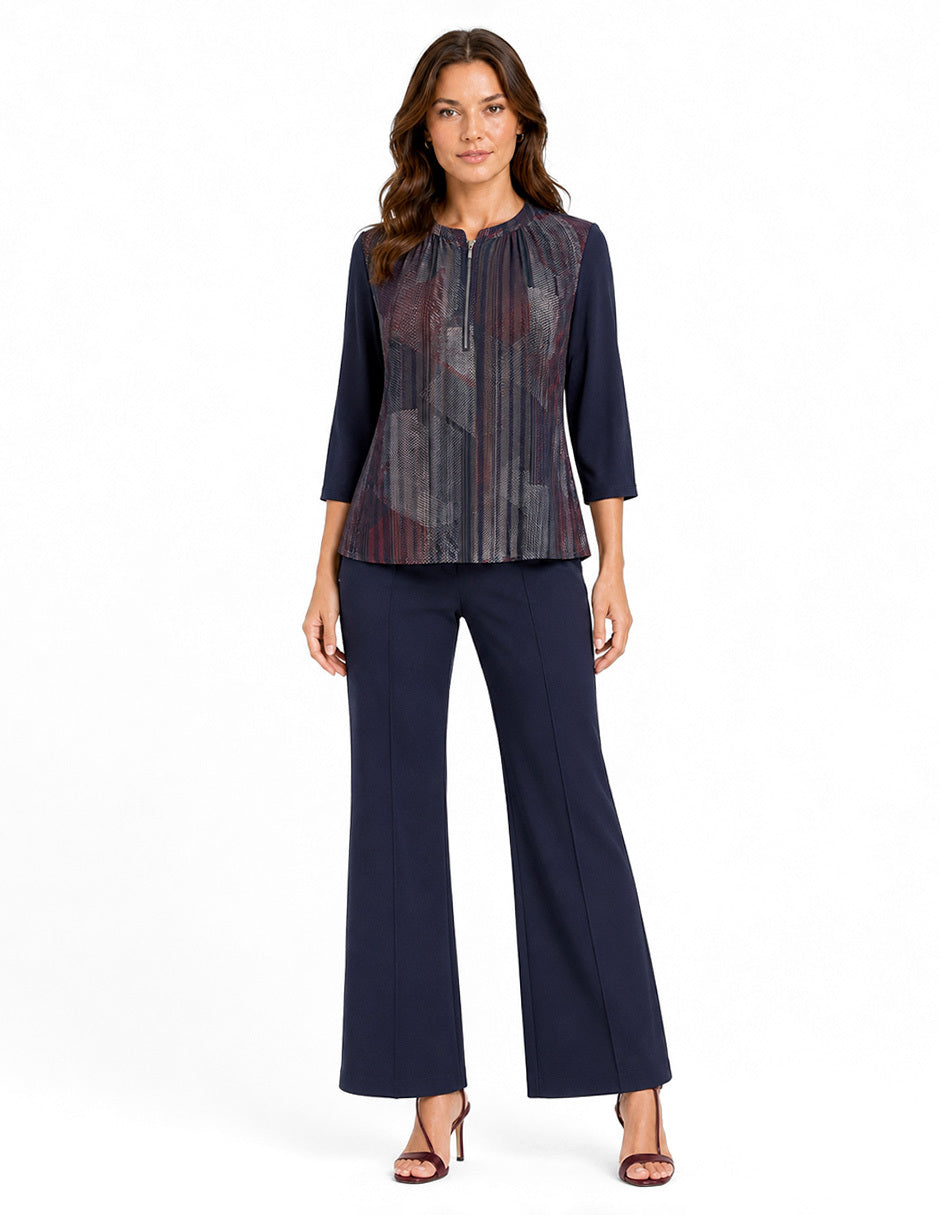 Blusa Marino Estampada Esenciales