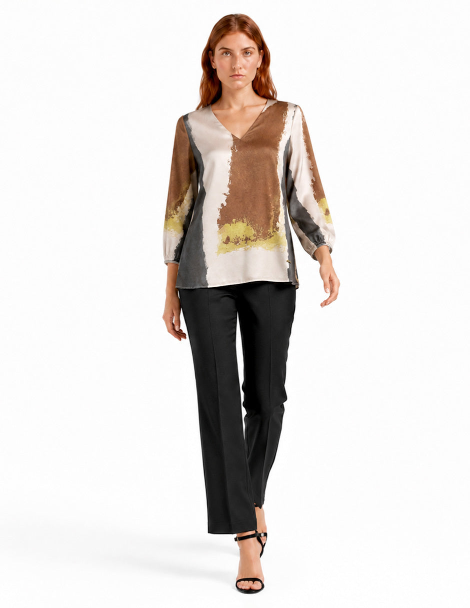 Blusa Multicolor Estampada Esenciales