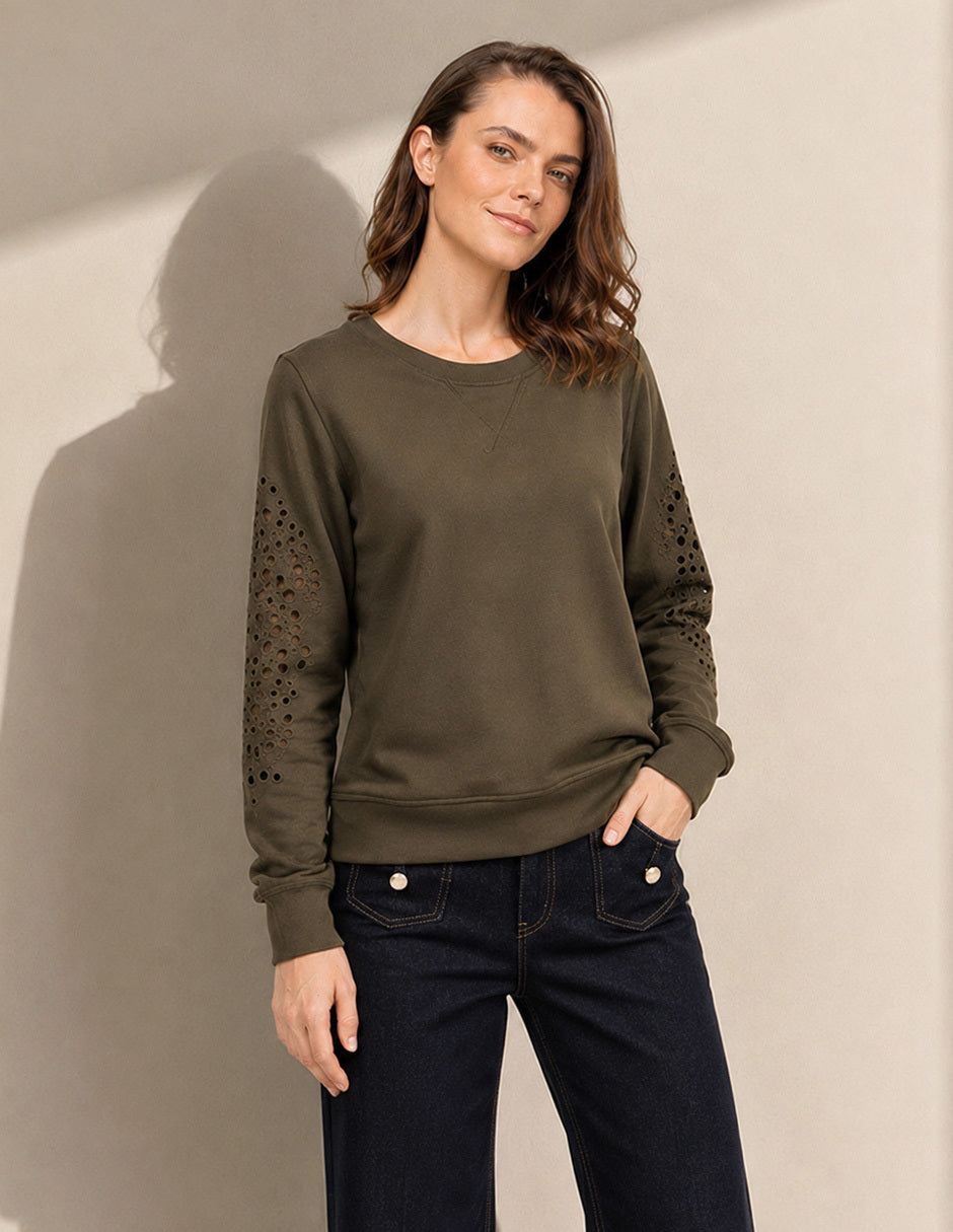 Sudadera Olivo Charo