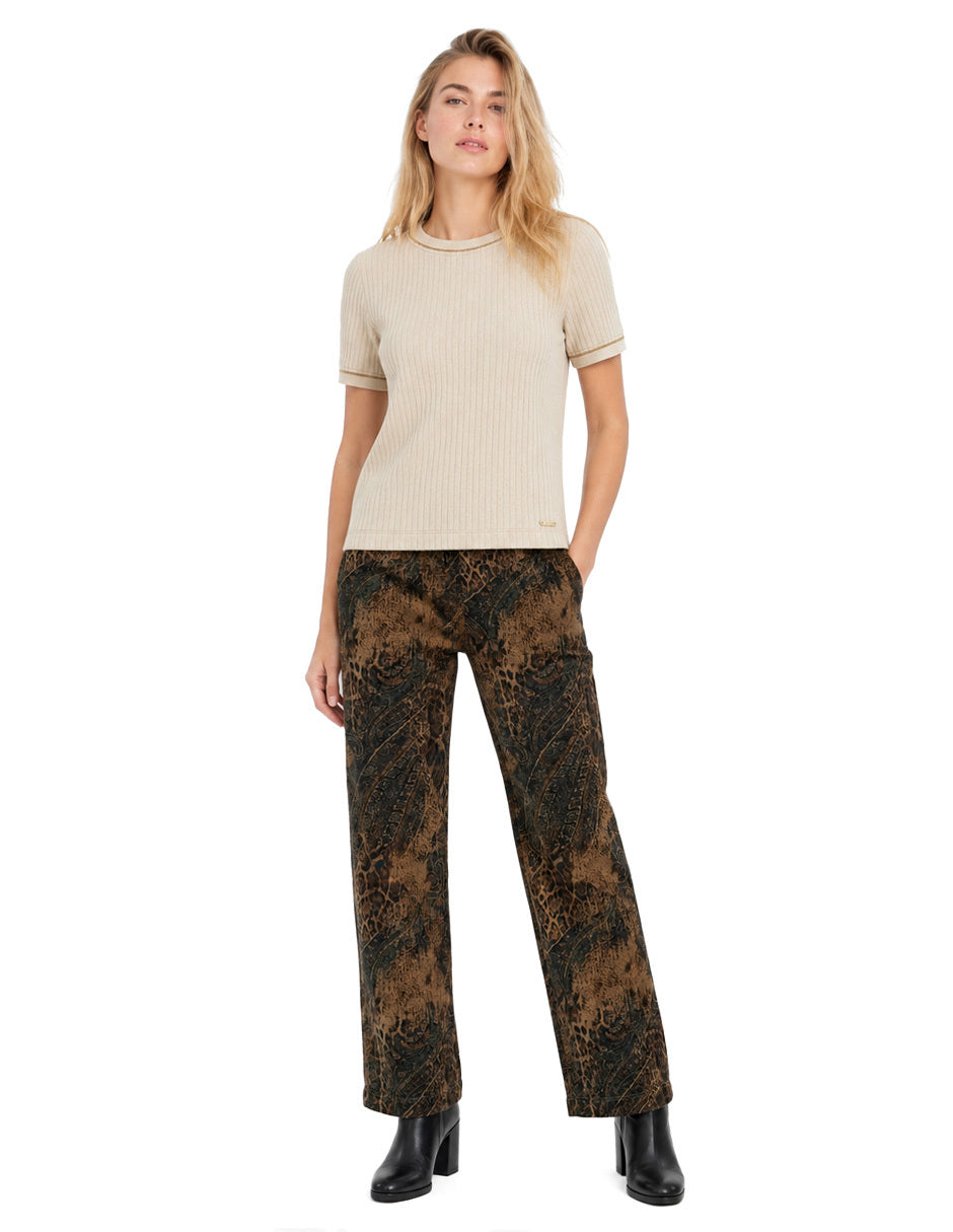 Blusa Tejida Beige Mariam