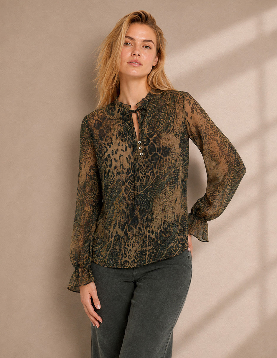 Blusa Café Mariam
