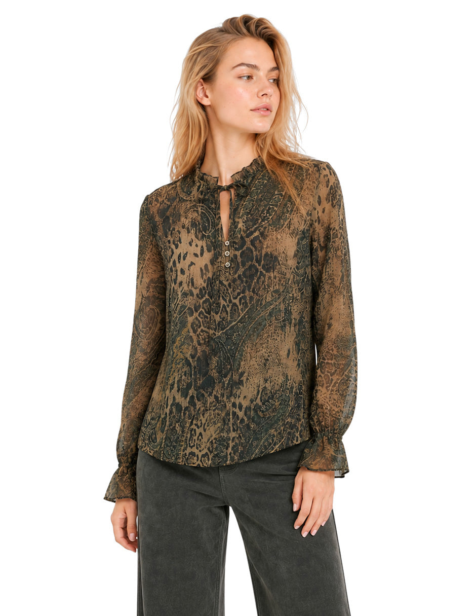 Blusa Café Mariam
