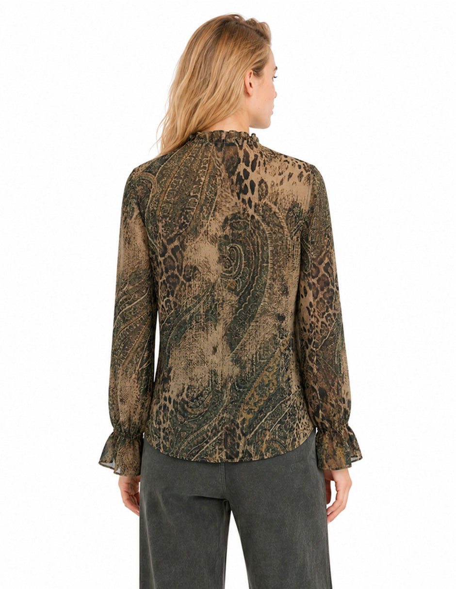 Blusa Café Mariam