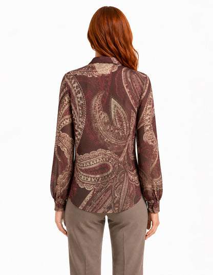 Blusa Beige Estampada Brielle