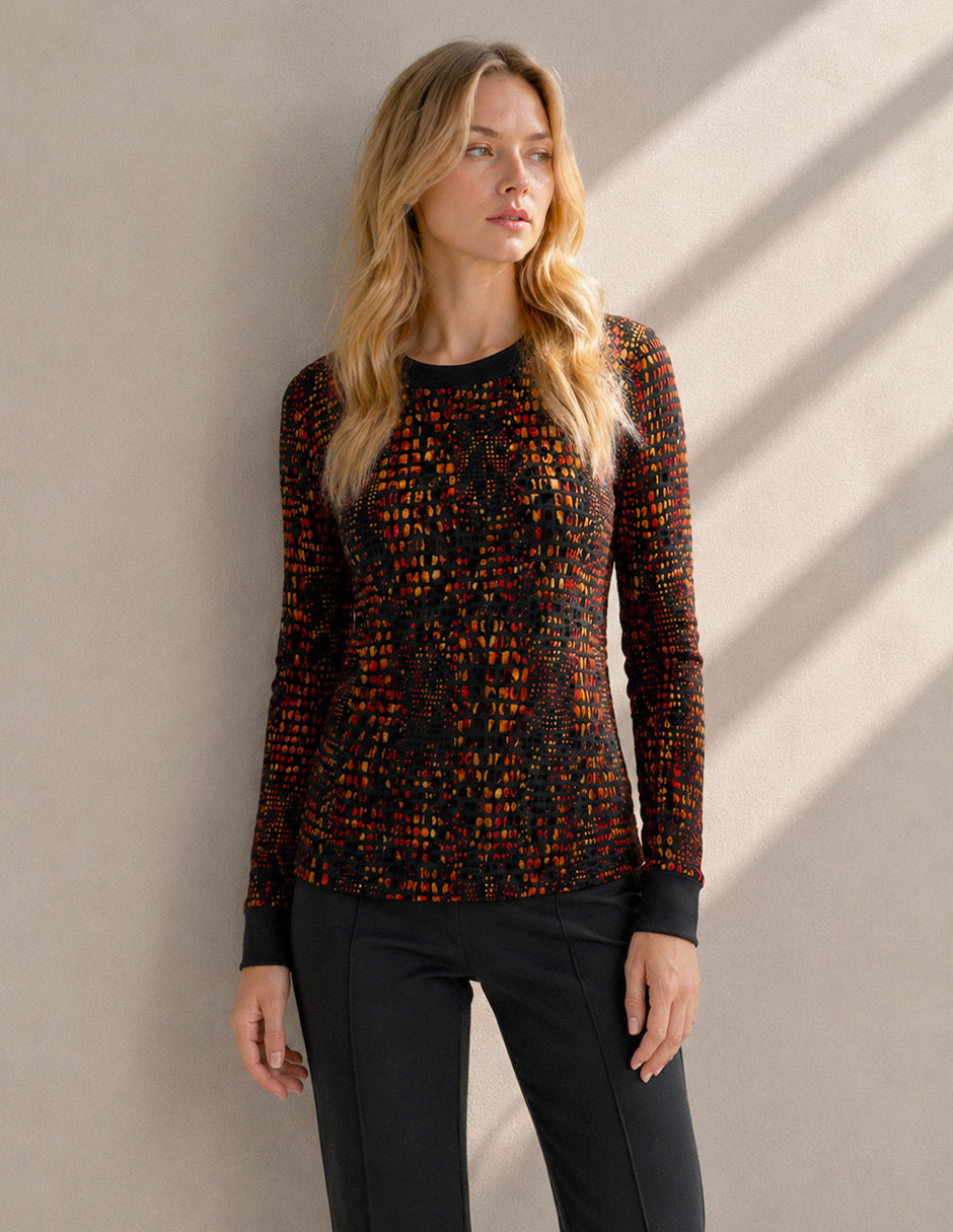 Blusa Mesh Negro Oyuki