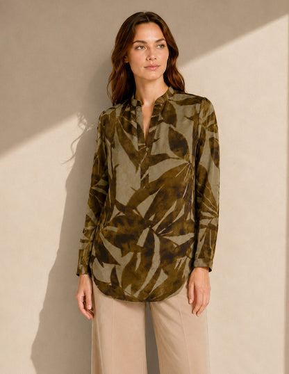 Blusa Café Estampada Gaby