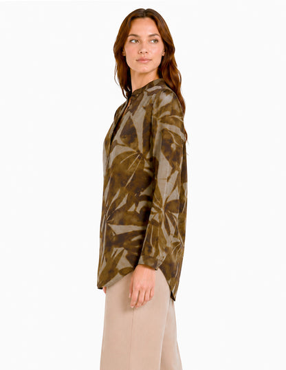 Blusa Café Estampada Gaby