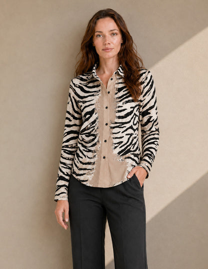 Blusa Beige Estamapda Harriet