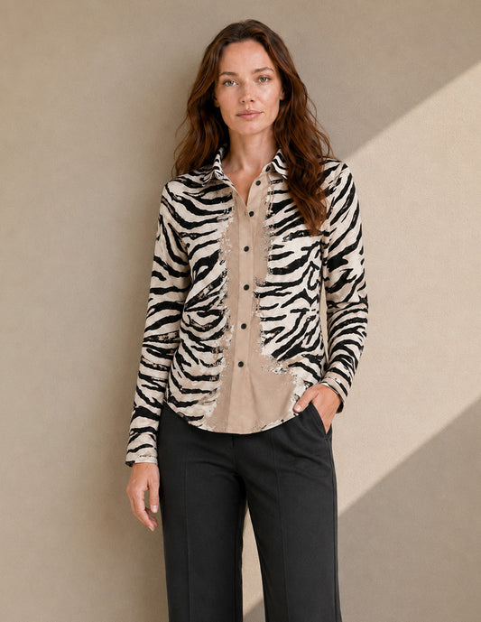 Blusa Beige Estamapda Harriet