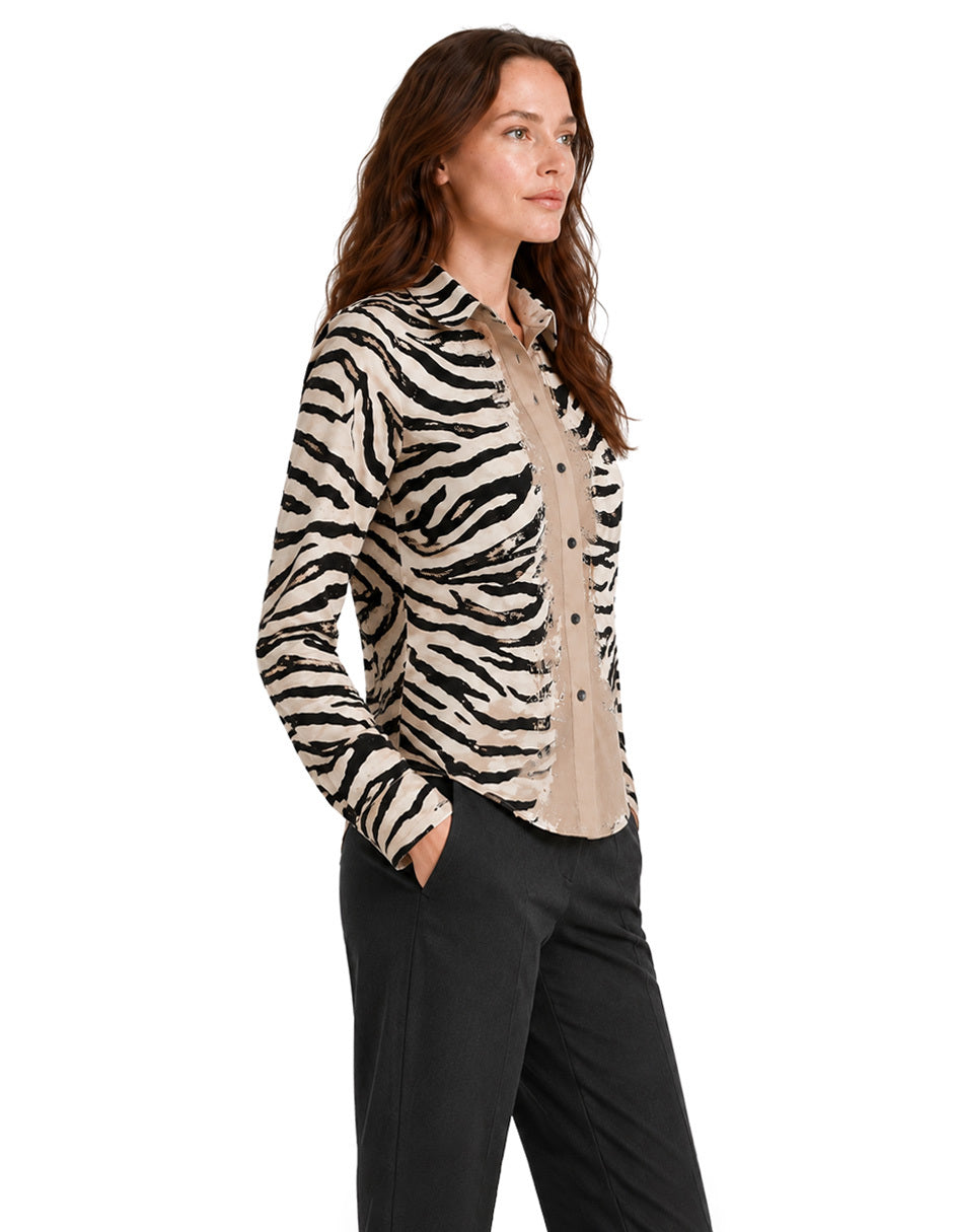 Blusa Beige Estamapda Harriet