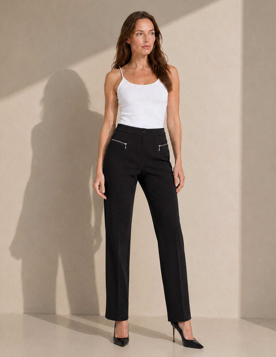 Pantalón Negro Gamuza Harriet