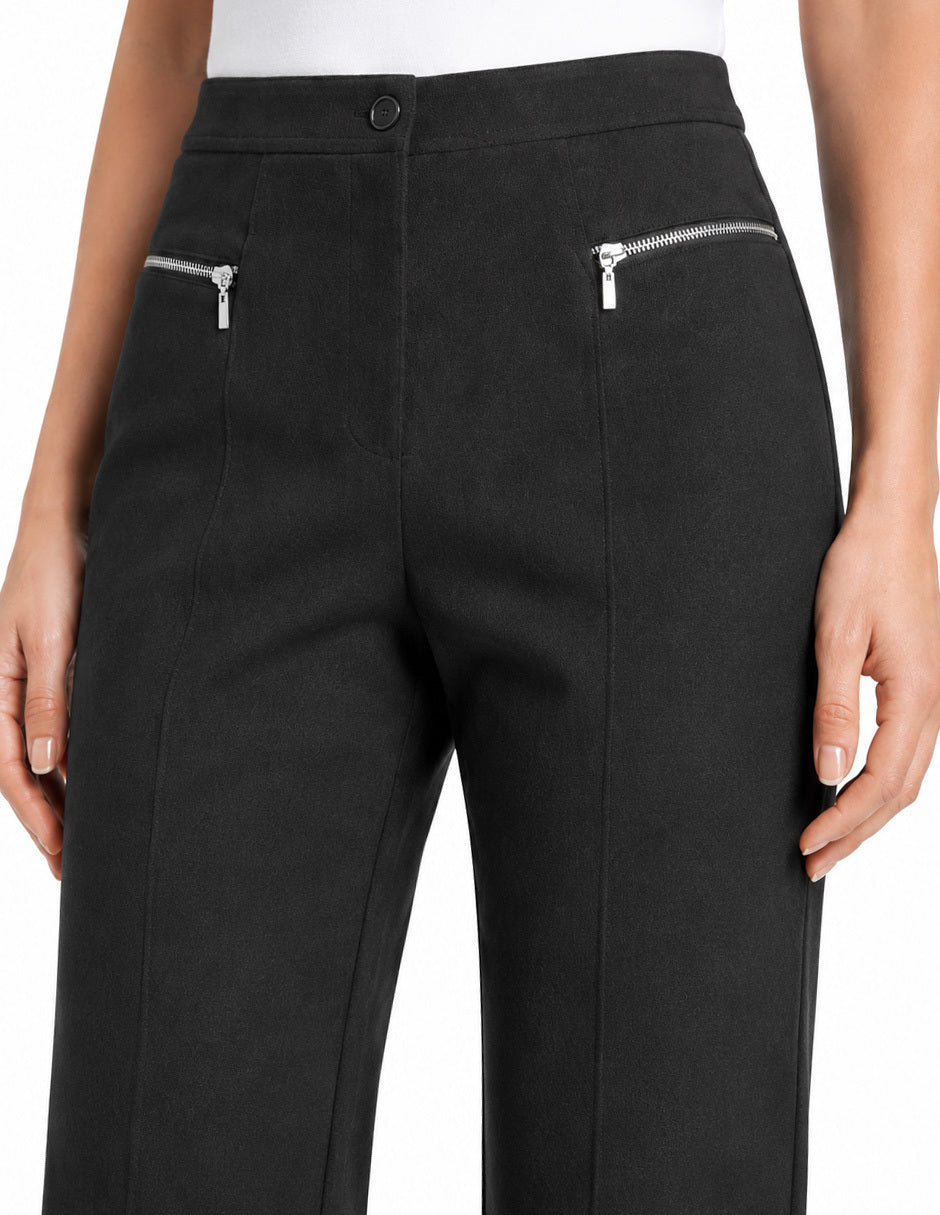 Pantalón Negro Gamuza Harriet