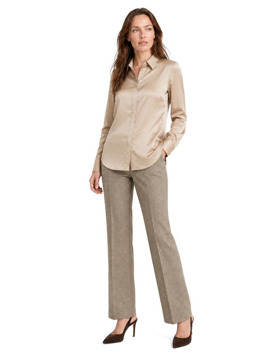 Blusa Camisera Beige Harriet