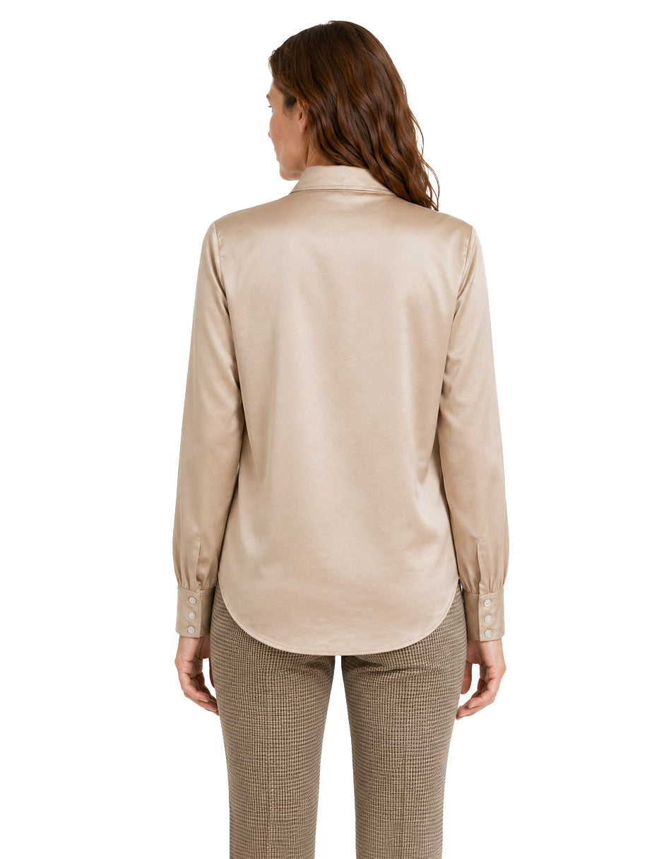 Blusa Camisera Beige Harriet