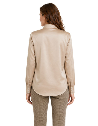 Blusa Camisera Beige Harriet
