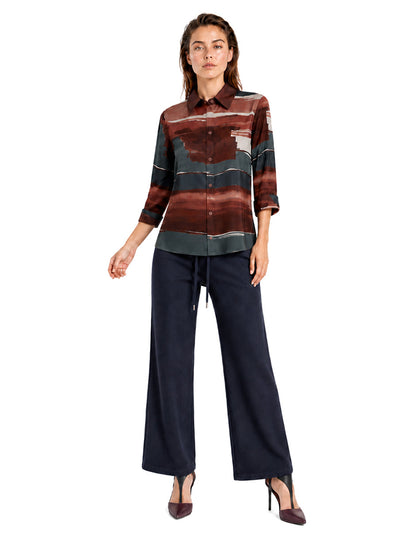 Blusa Vino Estampada Laia