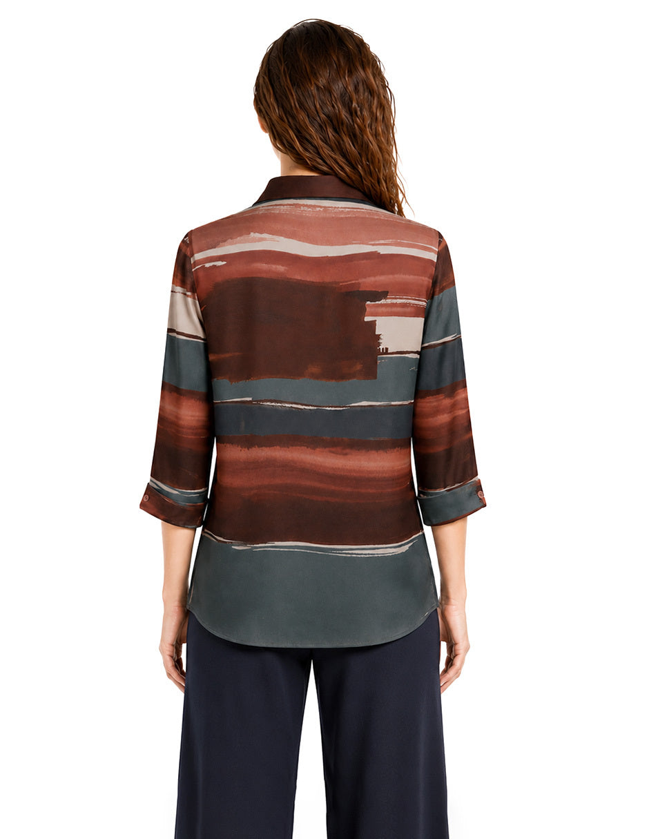 Blusa Vino Estampada Laia