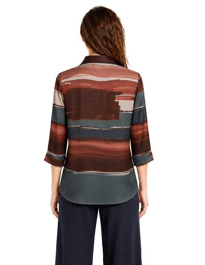 Blusa Vino Estampada Laia