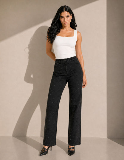 Pantalón Gamuza Negro Elea
