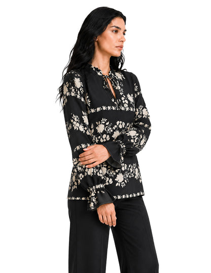 Blusa Negro Estampada Elea