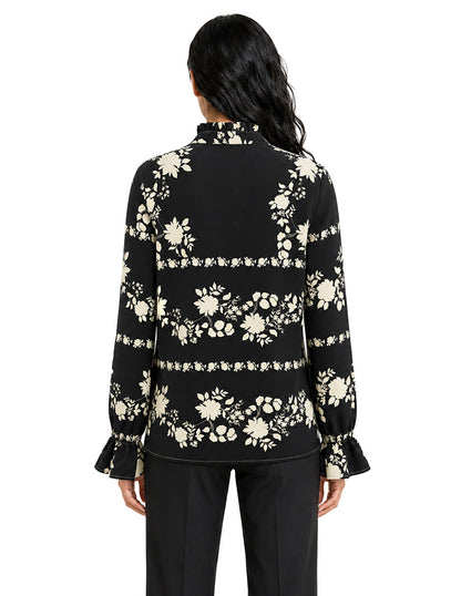 Blusa Negro Estampada Elea