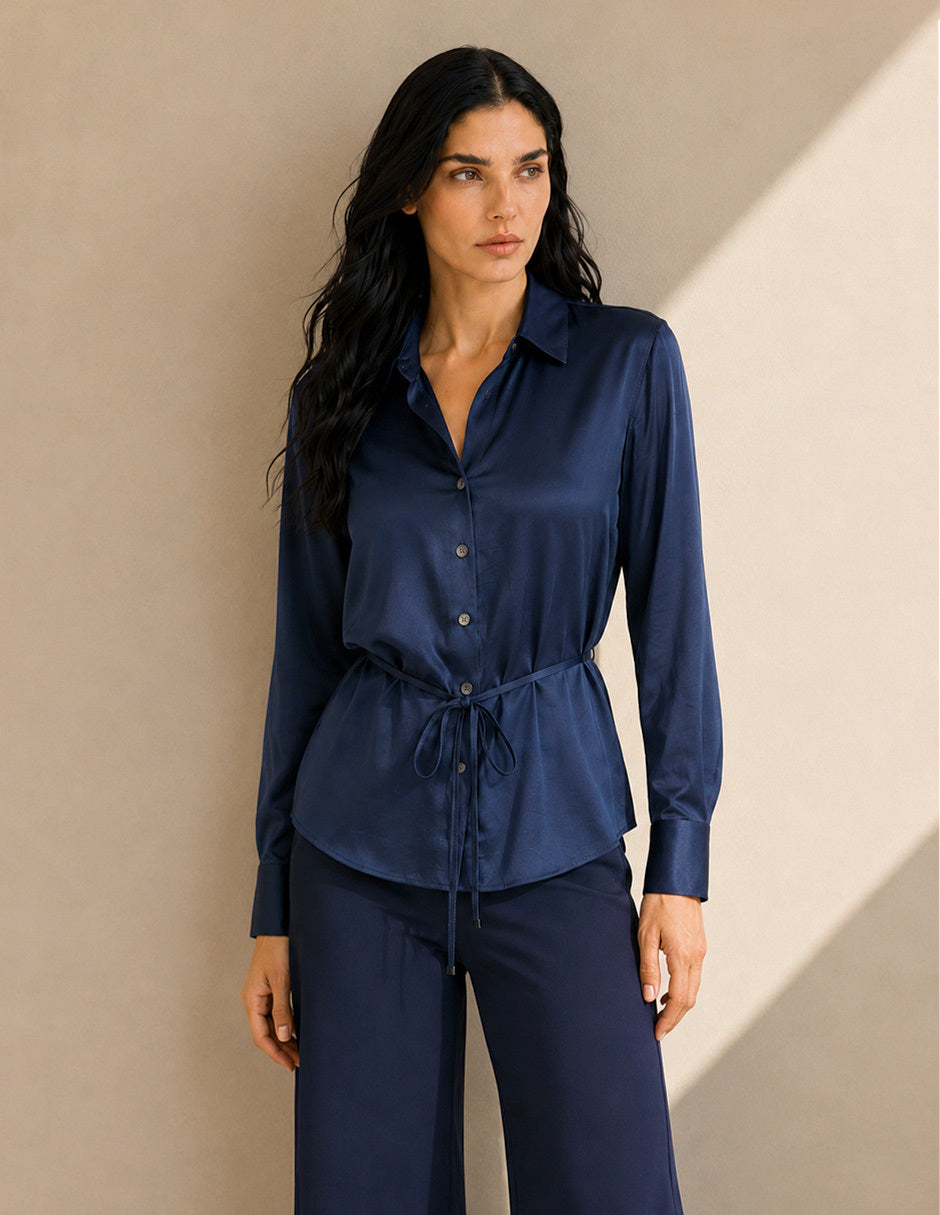 Blusa Camisera Marino Daina