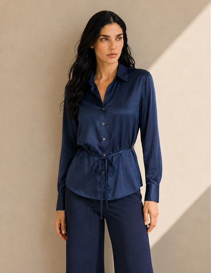 Blusa Camisera Marino Daina