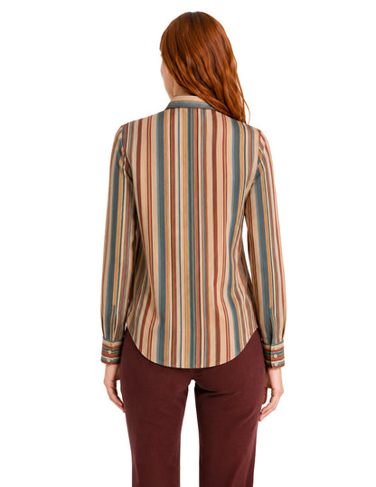 Blusa Beige Estampada Analisa