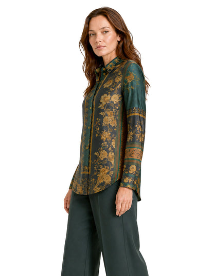 Blusa Verde Estampada Celia