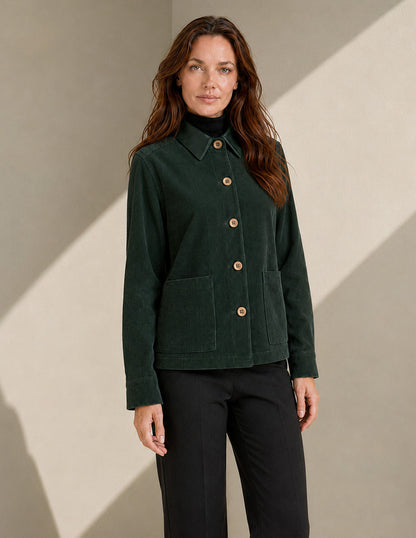 Chamarra Pana Verde Celia