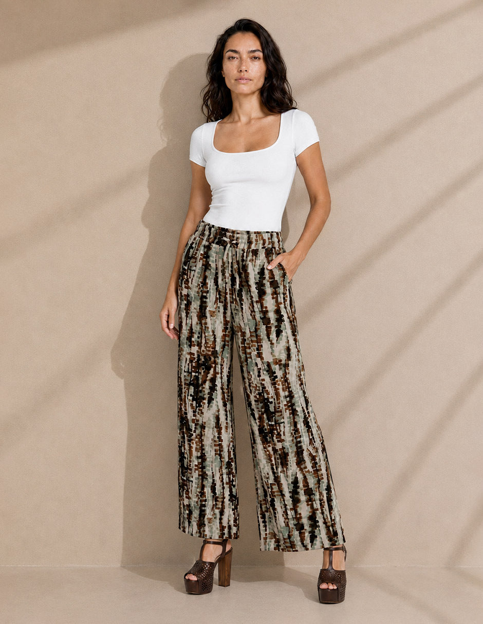 Pantalón Pijamero Beige Mika