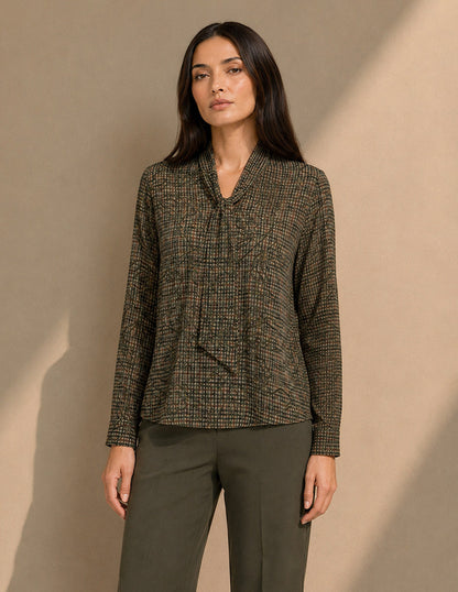 Blusa Verde Estampada Dulce