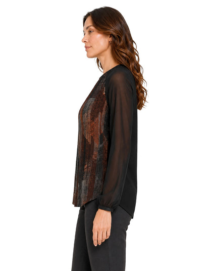 Blusa Negro Combinado Esenciales