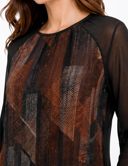 Blusa Negro Combinado Esenciales