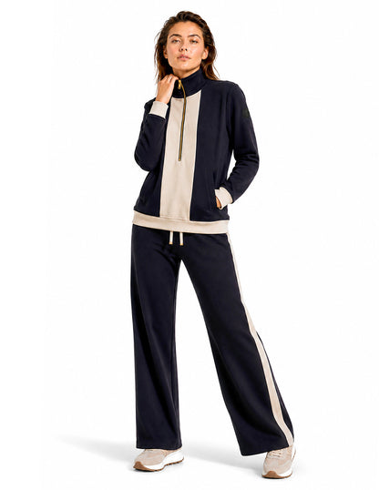 Sudadera Café Combinada Comfort