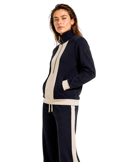 Sudadera Café Combinada Comfort