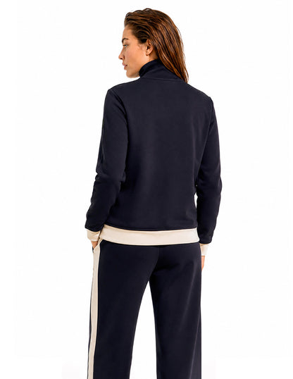 Sudadera Café Combinada Comfort