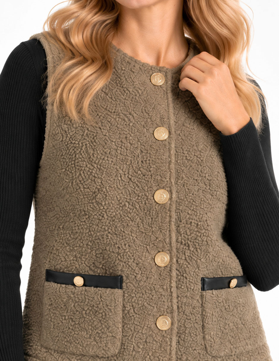 Chaleco Bucle Liso Esenciales