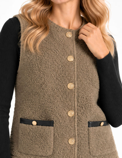 Chaleco Bucle Liso Esenciales