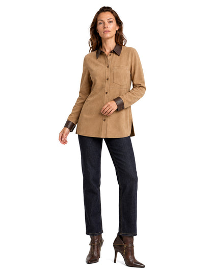Camisola Gamuza Camel Esenciales