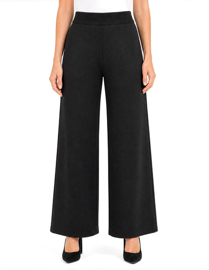 Pantalón de Punto Negro Esenciales