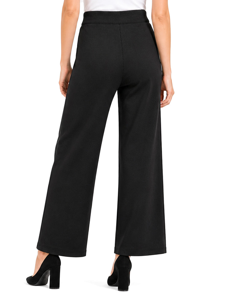 Pantalón de Punto Negro Esenciales