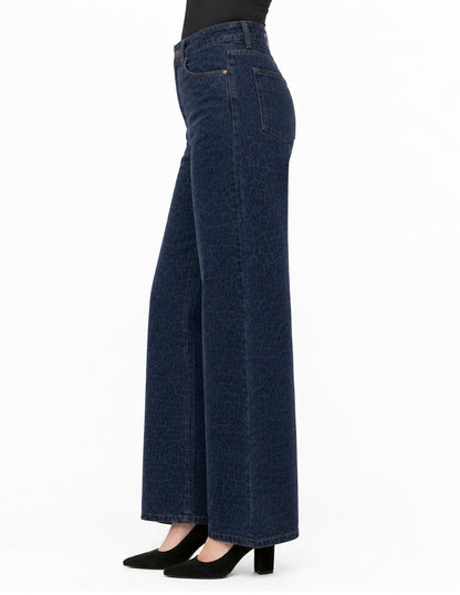 Jeans Marino Animal Print Esenciales