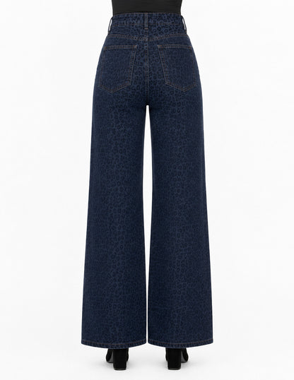 Jeans Marino Animal Print Esenciales