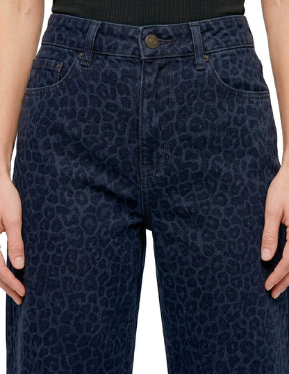 Jeans Marino Animal Print Esenciales