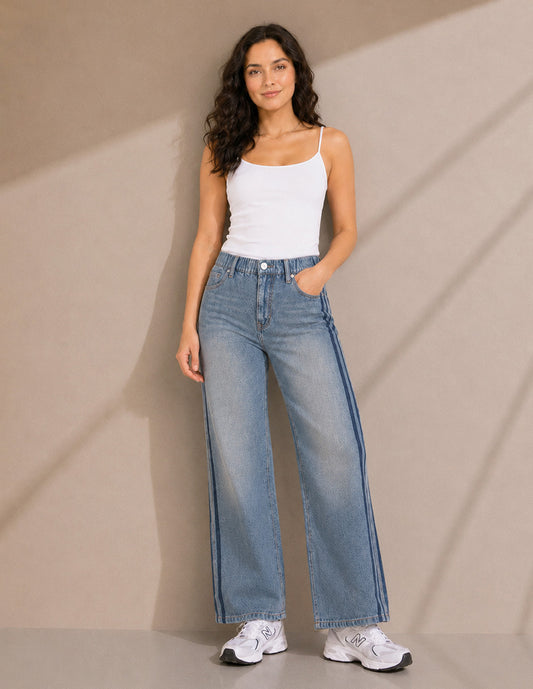 Jeans Azul Tipo Pants Esenciales