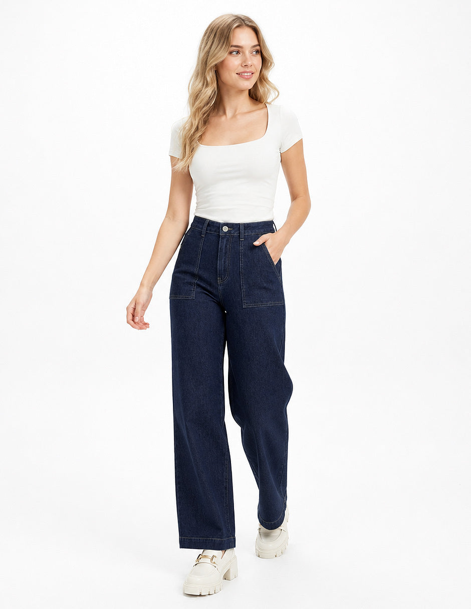 Jeans Recto Marino Esenciales