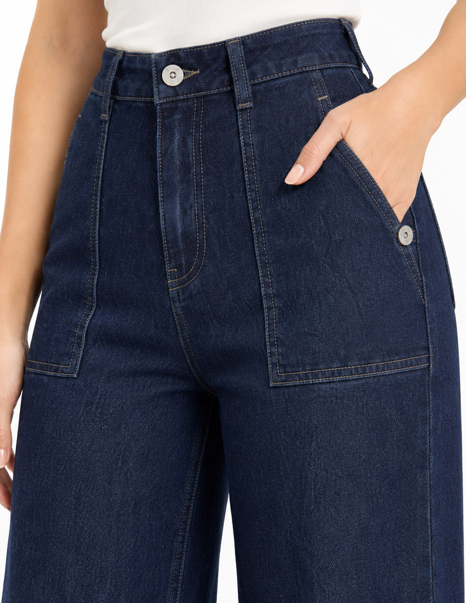 Jeans Recto Marino Esenciales