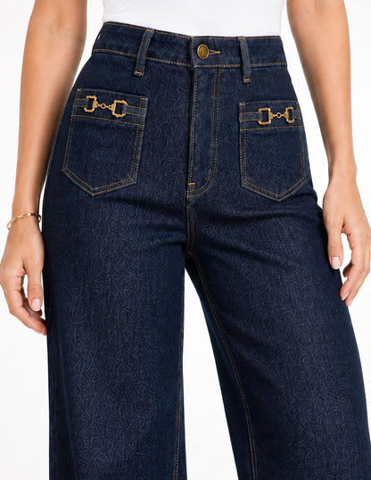Jeans Marino Liso Esenciales